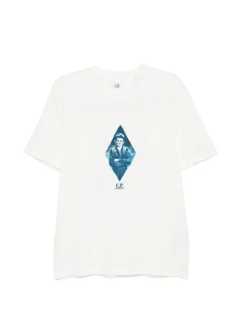 C.P. Company compact 20/1 jersey short-sleeve British Sailor T-shirt White 20CMTS266A110656W103