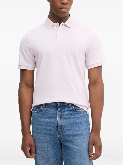 Hackett London logo-embroidered short-sleeve polo shirt Pink HM563426