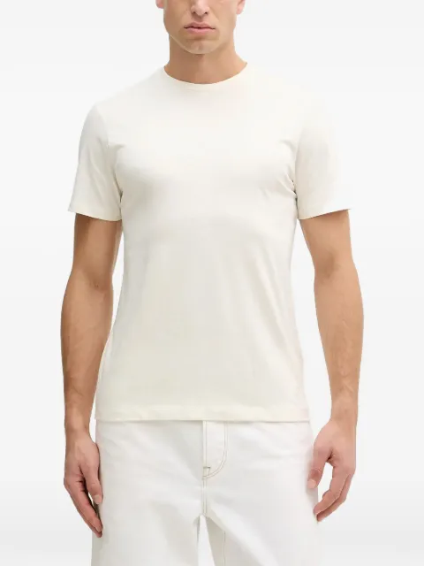Hackett London logo-embroidered T-shirt Neutrals HM5000056