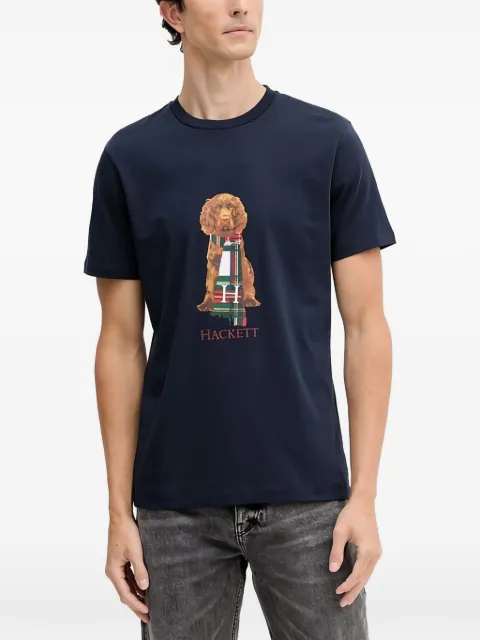 Hackett London dog graphic T-shirt Blue HM5000022