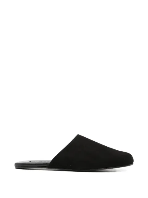Manebi almond flat sandals Black M61BQBLACK