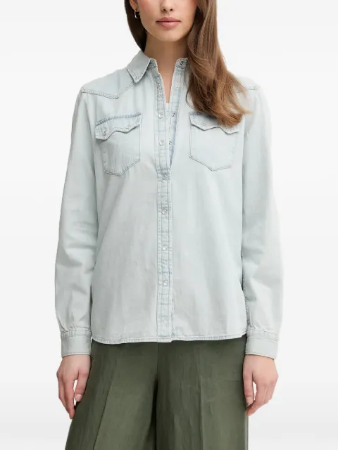 Benetton flap'-pocket denim shirt Blue 5RZKDQ06T