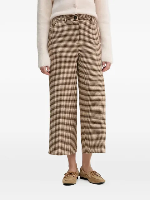 Benetton houndstooth-pattern trousers Neutrals 44BWDF0AA