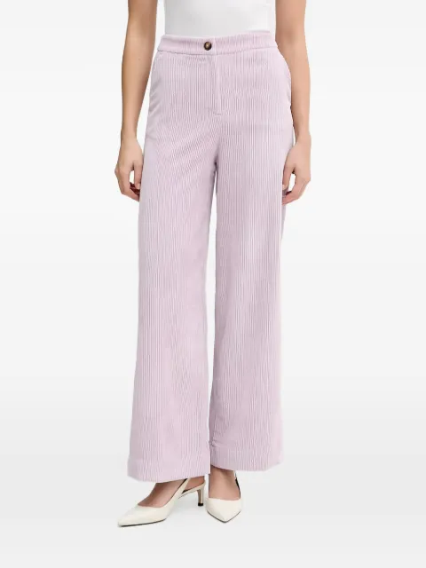 Benetton button corduroy trousers Purple 4Q5GDF0AI