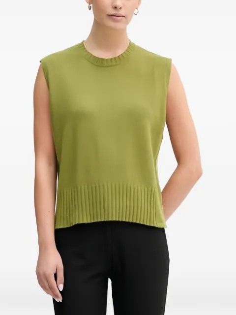 Benetton ribbed sleeveless knitwear Green 126WD10BA