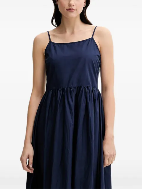 Benetton embroidered midi dress Blue 4KUSDV0B7