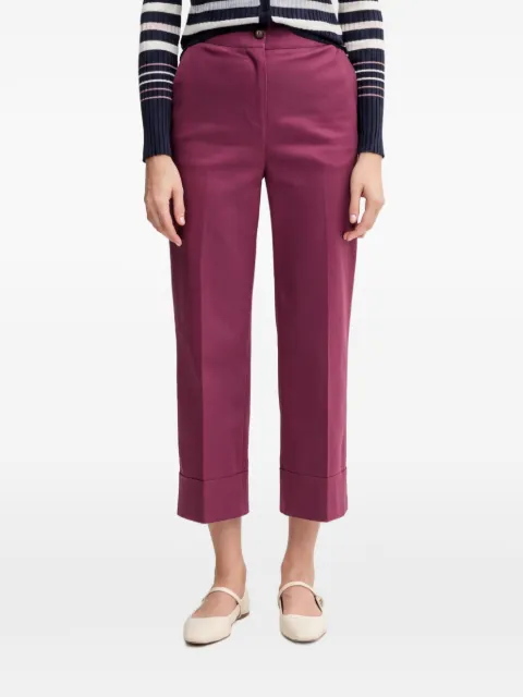 Benetton cuffed cropped trousers Purple 4SJCDF07J