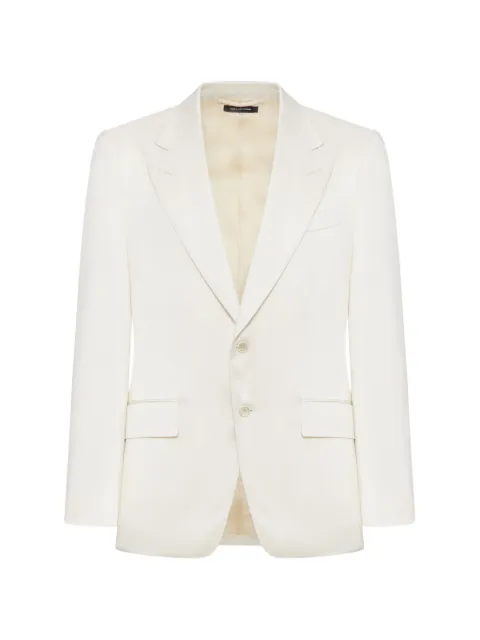 TOM FORD Shelton two-button peak-lapel blazer Neutrals JLSPF2S0179