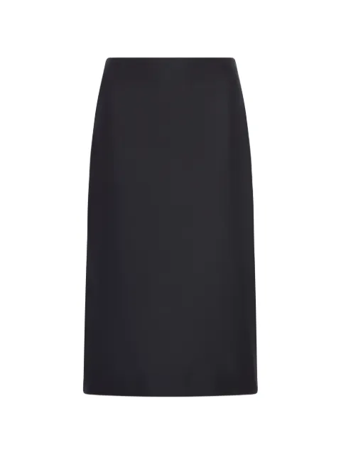 Jil Sander high-waisted slit midi skirt Black J03MA0302J70221