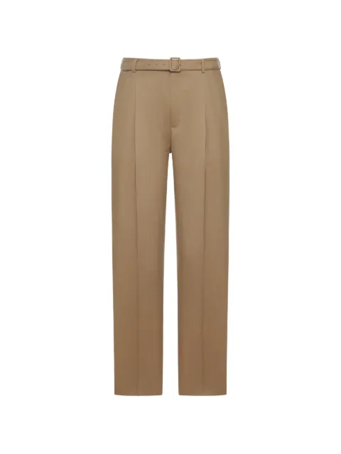 Saint Laurent belted tailored trousers Neutrals 854426Y1N15