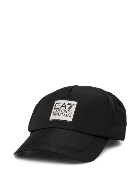 Ea7 Emporio Armani logo-patch baseball cap Black 4F100280044