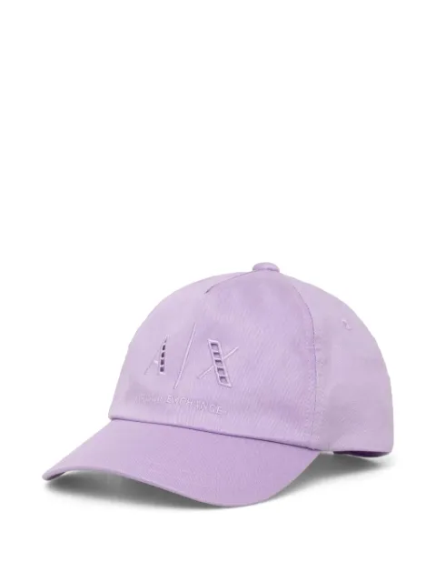 Armani Exchange logo-embroidered cap Purple 9442064R108