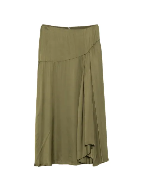 Essentiel Antwerp draped-detail skirt Green JISELLE