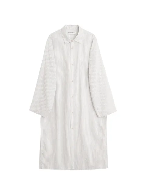OUR LEGACY Sasso Stripe Lyocool pocket shirt White W2262SSS