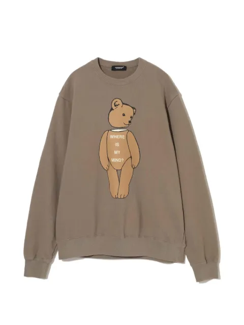 Undercover teddy-print sweatshirt Brown UC1F48912