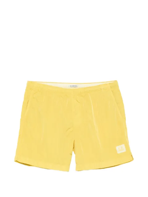 C.P. Company logo-patch swim shorts Yellow 20CMBW736A006369G246