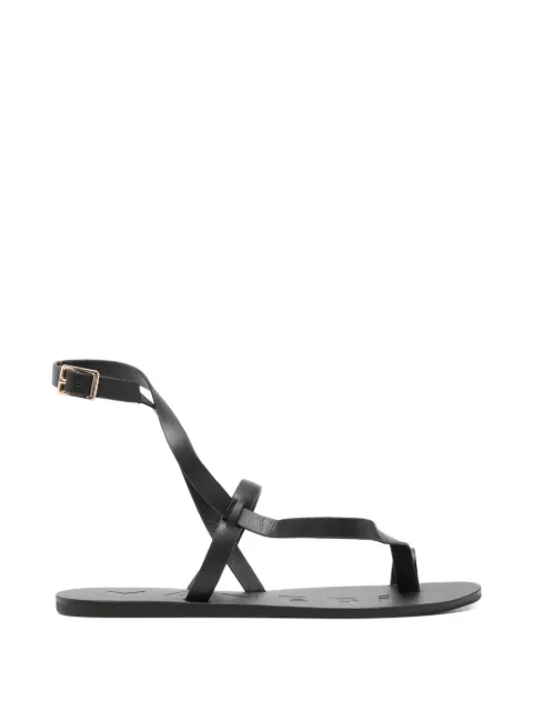 Manebi strap flat sandals Black I18Y0BLACK