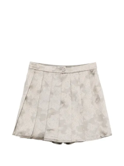 Emporio Armani button pleated mini skirt Neutrals EW004379TE20059