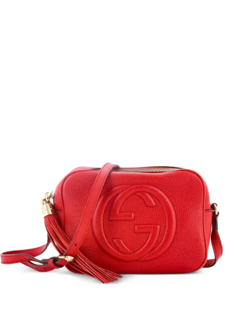 Gucci Pre-Owned Soho Disco Leather Small crossbody bag Red I5FO3LX2W3EHLL06