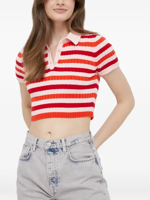 Benetton striped polo shirt Red 1298E300H