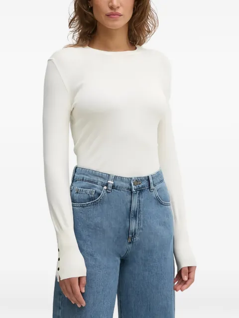 Benetton button-embellished sweater Neutrals 104HD10CB