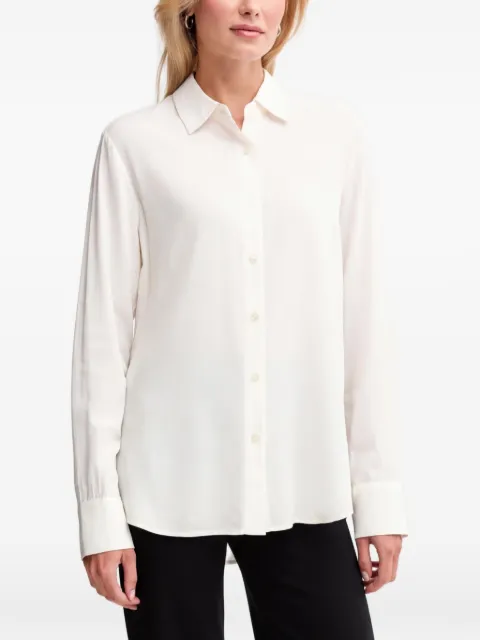Benetton textured button shirt White 570QDQ0AL