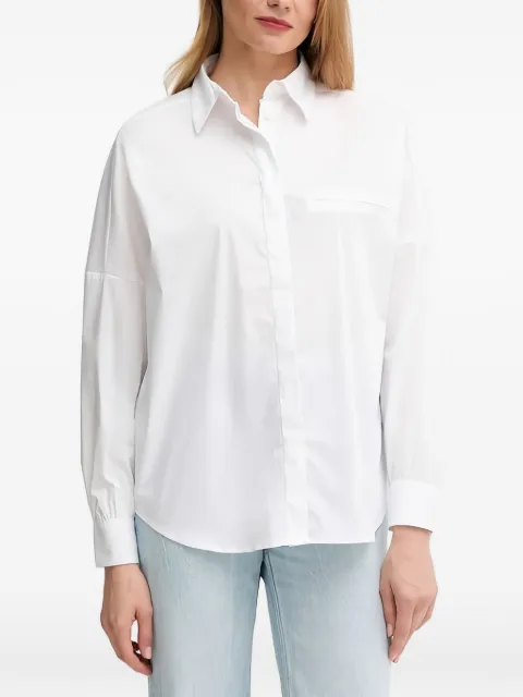 Benetton chest-pocket shirt White 54KXDQ0CB