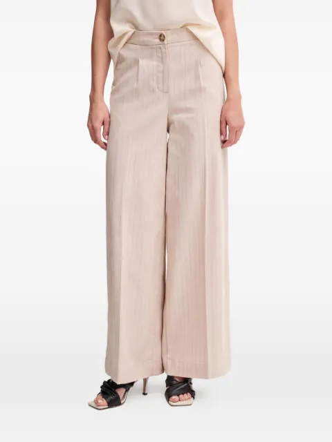 Benetton striped trousers Neutrals 49KBDF091