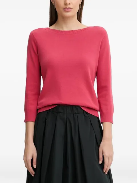 Benetton ribbed crewneck sweater Pink 1C19D10G1