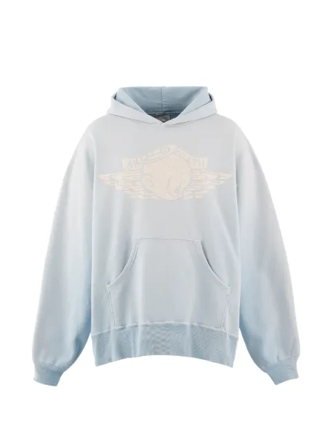 SAINT MXXXXXX graphic hoodie Blue SMMK80000059