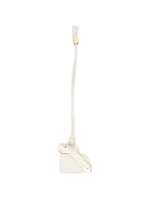 GANNI heart bag charm White B3010241