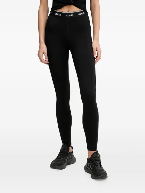 GUESS USA logo-waistband leggings Black V5BB06K1942