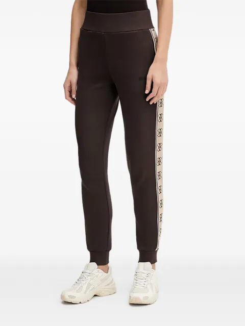 GUESS USA logo-tape track pants Brown V2YB15KB3P2