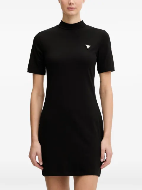 GUESS USA triangle-logo high-neck mini dress Black V6RK04J1314