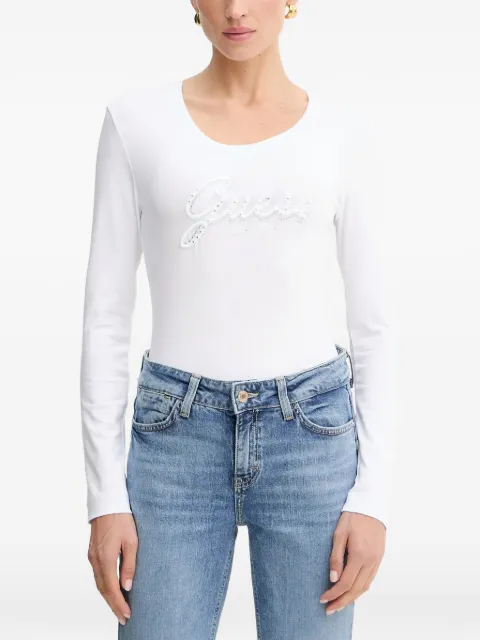 GUESS USA long-sleeve T-shirt White W5YI26J1314