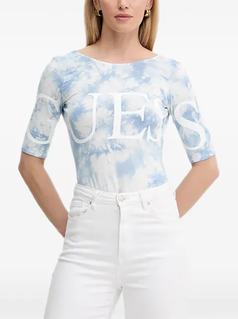 GUESS USA tie-dye logo bodysuit Blue W5YP16K49A1