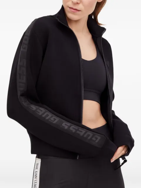 GUESS USA logo zip sweatshirt Black V2YQ17K7UW2