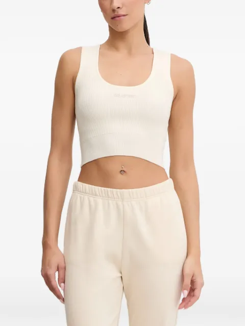 GUESS USA ribbed-knit crop top White V5BP05Z3JD2