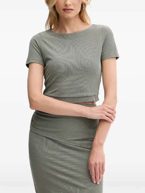 GUESS USA logo-detail T-shirt Green W5YP14KAQL2