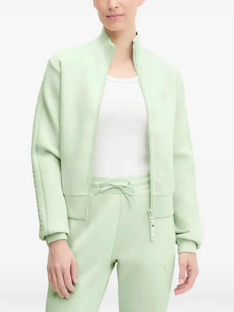 GUESS USA zip-up mock-neck sweatshirt Green V2YQ17K7UW2