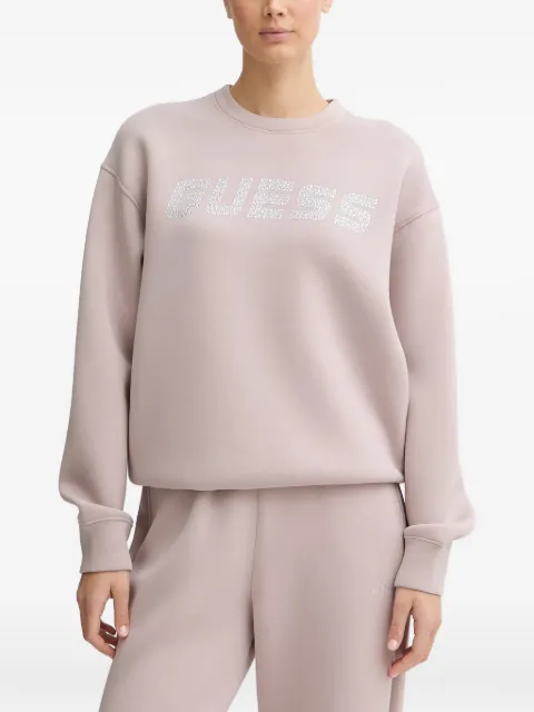 GUESS USA logo-embellished sweatshirt Pink V4BQ15K7UW2
