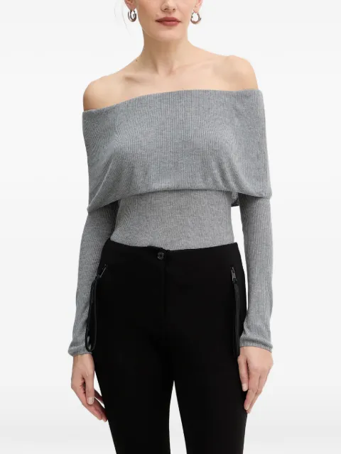 GUESS USA off-shoulder long-sleeve top Grey W5BR48Z0612