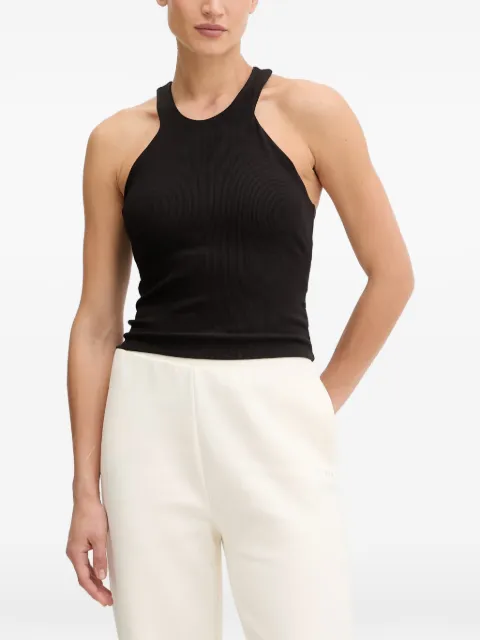 GUESS USA racerback ribbed tank top Black V6RP09KD932