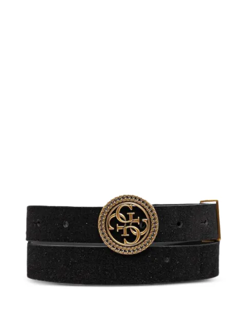 GUESS USA logo-buckle belt Black W5BZ11L0491