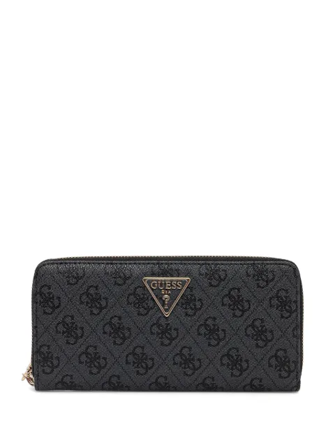 GUESS USA Laurel 4G logo-print zip-around maxi wallet Grey SWSG7459146