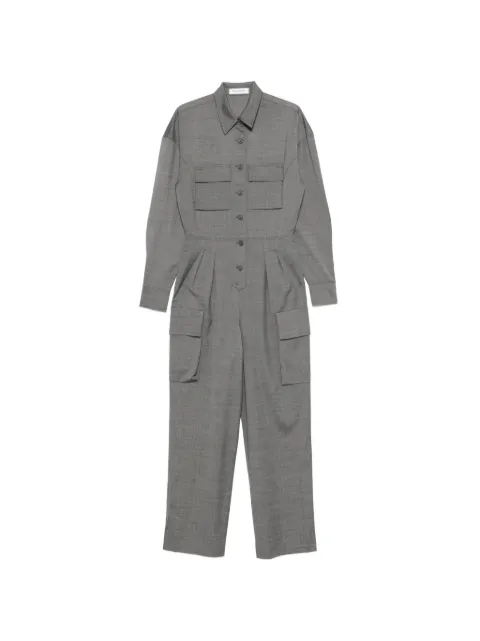 The Frankie Shop Linda flap-pocket jumpsuit Grey JLFS215241070102