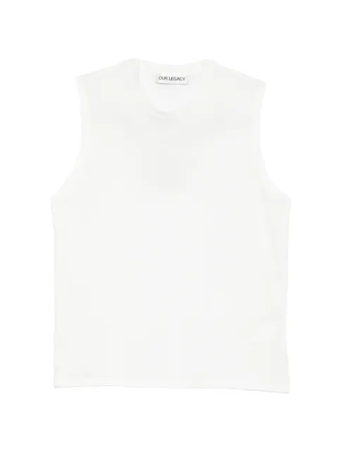 OUR LEGACY graphic-print tank top Neutrals M2266BSP