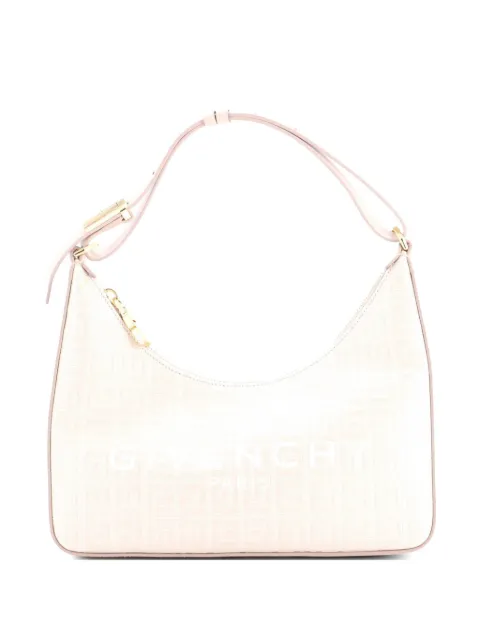 Givenchy Pre-Owned Moon Cut Out Bag 4G Coated Canvas Small hobo bag Neutrals YKBE59YISNZVZL62