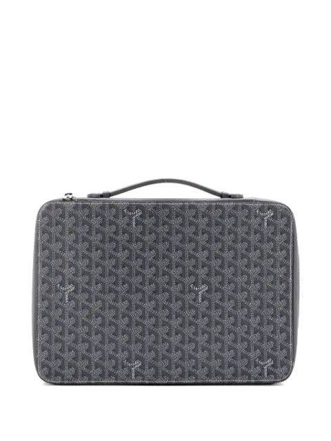 Goyard Pre-Owned Compagnon Universel A4 Bag Coated Canvas business bag Grey IEKHLMRRR32UKLPL