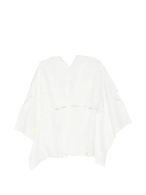 Niccolo Paqualetti Panello V-neck top White NP09T058